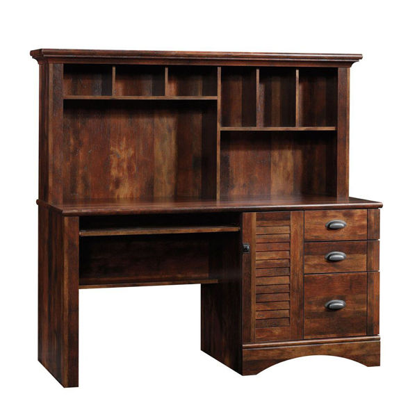 Vikinterio Solid Sheesham Wood Study Table Computer Cabinet