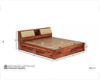 Vikinterio Samode King Size Cushioned Bed
