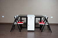 Vikinterio Chao Phraya Four Seater Folding Dining Table Set Vikinterio Chao Phraya Four Seater Folding Dining Table Set