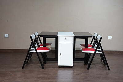 Vikinterio Chao Phraya Four Seater Folding Dining Table Set