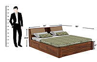 Vikinterio Samode King Size Cushioned Bed Vikinterio Samode King Size Cushioned Bed