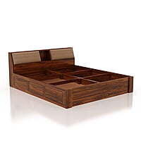 Vikinterio Samode King Size Cushioned Bed Vikinterio Samode King Size Cushioned Bed
