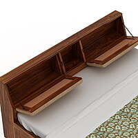 Vikinterio Samode King Size Cushioned Bed Vikinterio Samode King Size Cushioned Bed