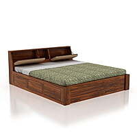 Vikinterio Samode King Size Cushioned Bed