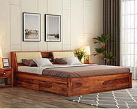 Vikinterio Samode King Size Cushioned Bed