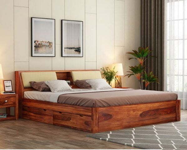 Vikinterio Samode King Size Cushioned Bed