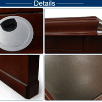 Wooden desk l-shaped board set for executive desk with side cabinet with drawer Wooden desk l-shaped board set for executive desk with side cabinet with drawer