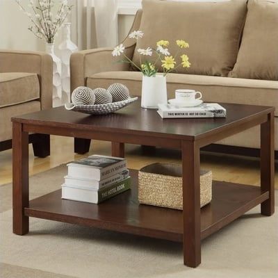 Valiant 30" Square Coffee Table in Solid Wood