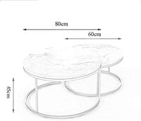 Small Apartment Modern Creative Tea (Coffee) Table, Gold Finish