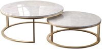 Small Apartment Modern Creative Tea (Coffee) Table, Gold Finish