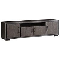 Vikinterio Furniture 60" TV Media Entertainment Console in Gray and Brown Vikinterio Furniture 60" TV Media Entertainment Console in Gray and Brown