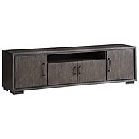 Vikinterio Furniture 60" TV Media  Entertainment Console in Gray and Brown