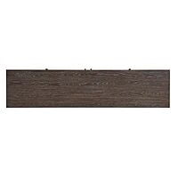 Vikinterio Furniture 60" TV Media Entertainment Console in Gray and Brown Vikinterio Furniture 60" TV Media Entertainment Console in Gray and Brown