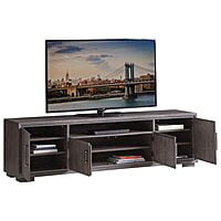 Vikinterio Furniture 60" TV Media Entertainment Console in Gray and Brown Vikinterio Furniture 60" TV Media Entertainment Console in Gray and Brown