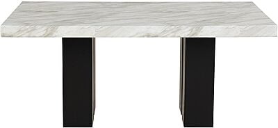 WTL Marble Top Six Seater Dining Set with 6 Chairs and Marble Table Top