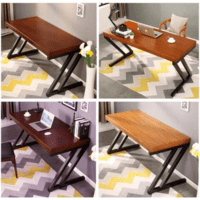 WOODENLIA Modern Rustic Office Study Table WOODENLIA Modern Rustic Office Study Table