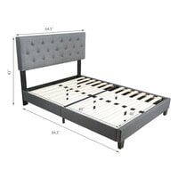 Vikinterio Dolphin Upholstered Bed Vikinterio Dolphin Upholstered Bed