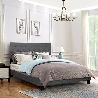 Vikinterio Dolphin Upholstered Bed