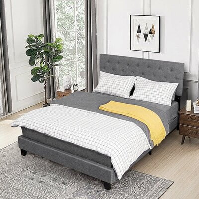 Vikinterio Dolphin Upholstered Bed