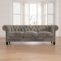 Genuine Febric Rolled Arm Chesterfield Sofa Genuine Febric Rolled Arm Chesterfield Sofa