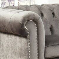 Genuine Febric Rolled Arm Chesterfield Sofa Genuine Febric Rolled Arm Chesterfield Sofa