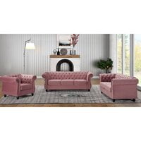 Vikinterio 3 Piece Living Room Set