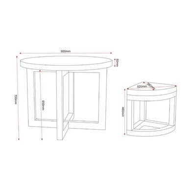 Amylia 4 Seater Dining Set with 4 Cushioned Chairs and Round Dining Table Amylia 4 Seater Dining Set with 4 Cushioned Chairs and Round Dining Table