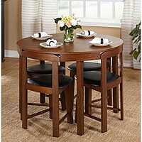 Vikinterio Space Saving Round Shape 4 seater dining table se