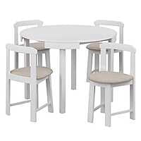 Vikinterio Space Saving Round Shape 4 seater dining table se