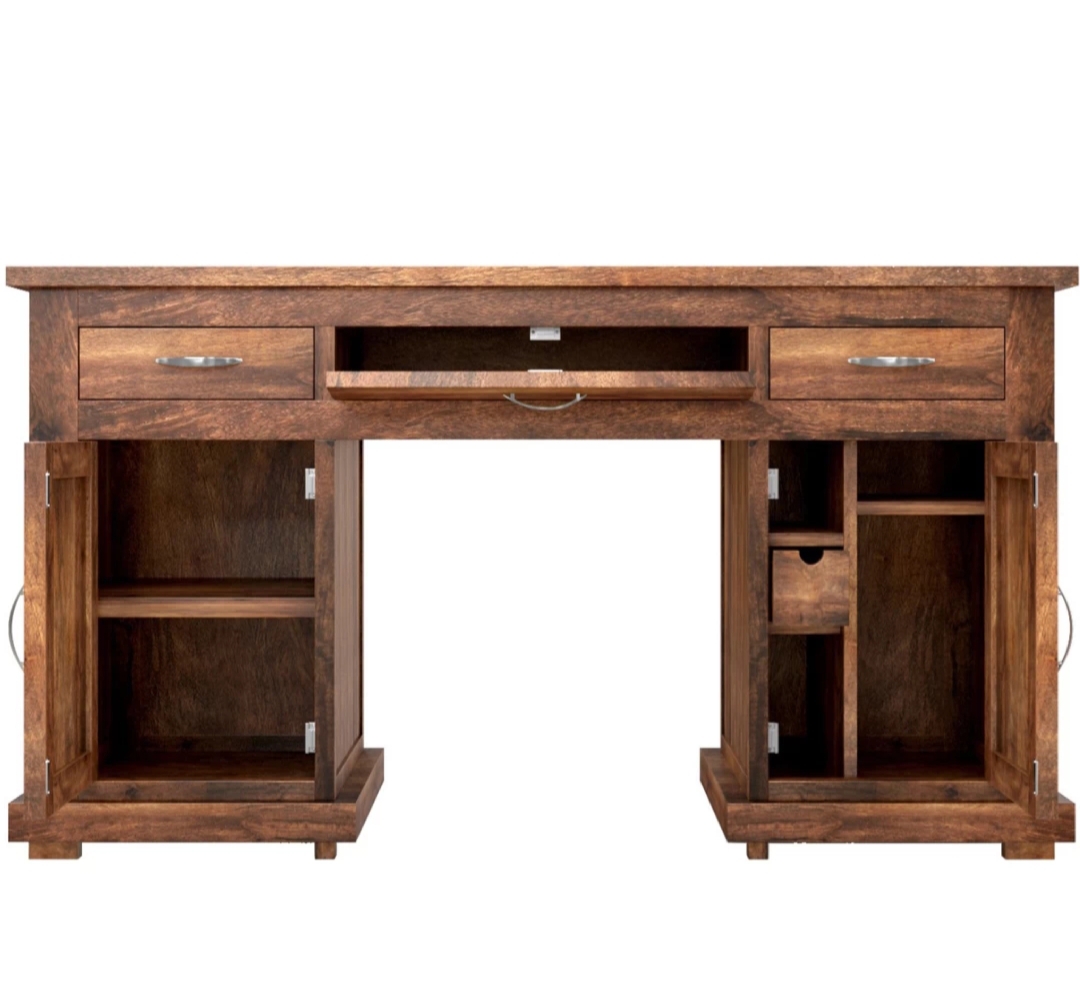 Solid Wood Study Table in Provisional Teak Finish
