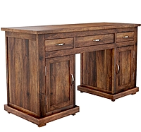 Solid Wood Study Table in Provisional Teak Finish Solid Wood Study Table in Provisional Teak Finish