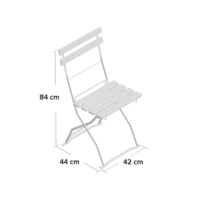 Garden Metal and Wood Folding Chair (Set of 4) Garden Metal and Wood Folding Chair (Set of 4)