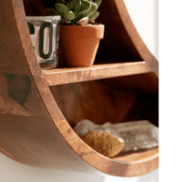 Woodenlia Moon Wall Shelf