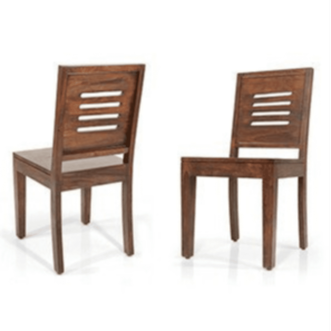 VIKINTERIO Dining Chairs - Set of Two (Finish : Teak)