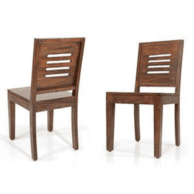 Woodenlia Dining Chairs - Set of Two (Finish : Teak)