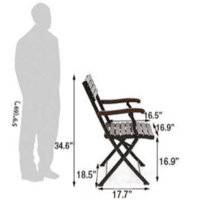 Outdoor Folding Metal Chair (Set of 2) Outdoor Folding Metal Chair (Set of 2)