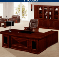 Wooden desk l-shaped board set for executive desk with side cabinet with drawer Wooden desk l-shaped board set for executive desk with side cabinet with drawer