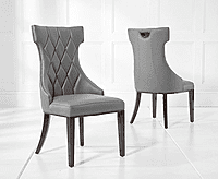 Six Seater Marble Top Dining Set with Fabric Chairs - Luxury and Comfort for Your Dining Room Six Seater Marble Top Dining Set with Fabric Chairs - Luxury and Comfort for Your Dining Room