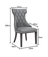 Six Seater Marble Top Dining Set with Fabric Chairs - Luxury and Comfort for Your Dining Room