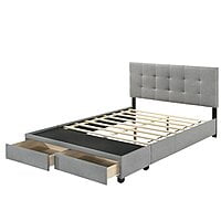 Vikinterio Upholstered Storage Bed