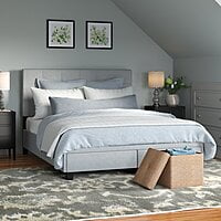 Vikinterio Upholstered Storage Bed