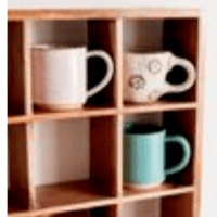 Lia Alice Wood Mug Shelf