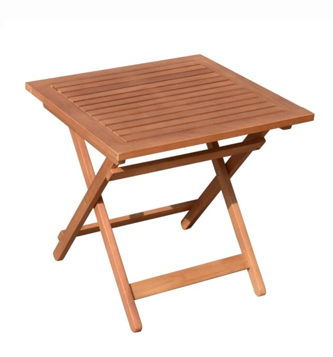 Syreeta Folding Solid Wood Side Table