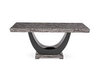 Vikinterio Modern U Shape Six Seater Marble Dining Table Set Vikinterio Modern U Shape Six Seater Marble Dining Table Set