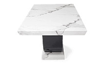 Vikinterio Modern U Shape Six Seater Marble Dining Table Set Vikinterio Modern U Shape Six Seater Marble Dining Table Set