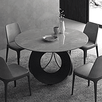 Vikinterio Four Seater ROund DOIning Table with Four Chairs
