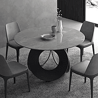 Vikinterio Four Seater ROund DOIning Table with Four Chairs Vikinterio Four Seater ROund DOIning Table with Four Chairs