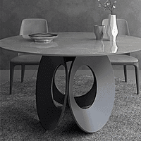 Vikinterio Four Seater ROund DOIning Table with Four Chairs