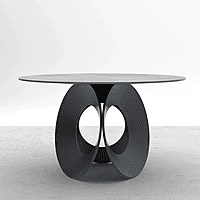 Vikinterio Four Seater ROund DOIning Table with Four Chairs