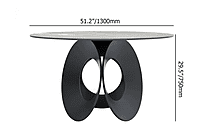 Vikinterio Four Seater ROund DOIning Table with Four Chairs Vikinterio Four Seater ROund DOIning Table with Four Chairs